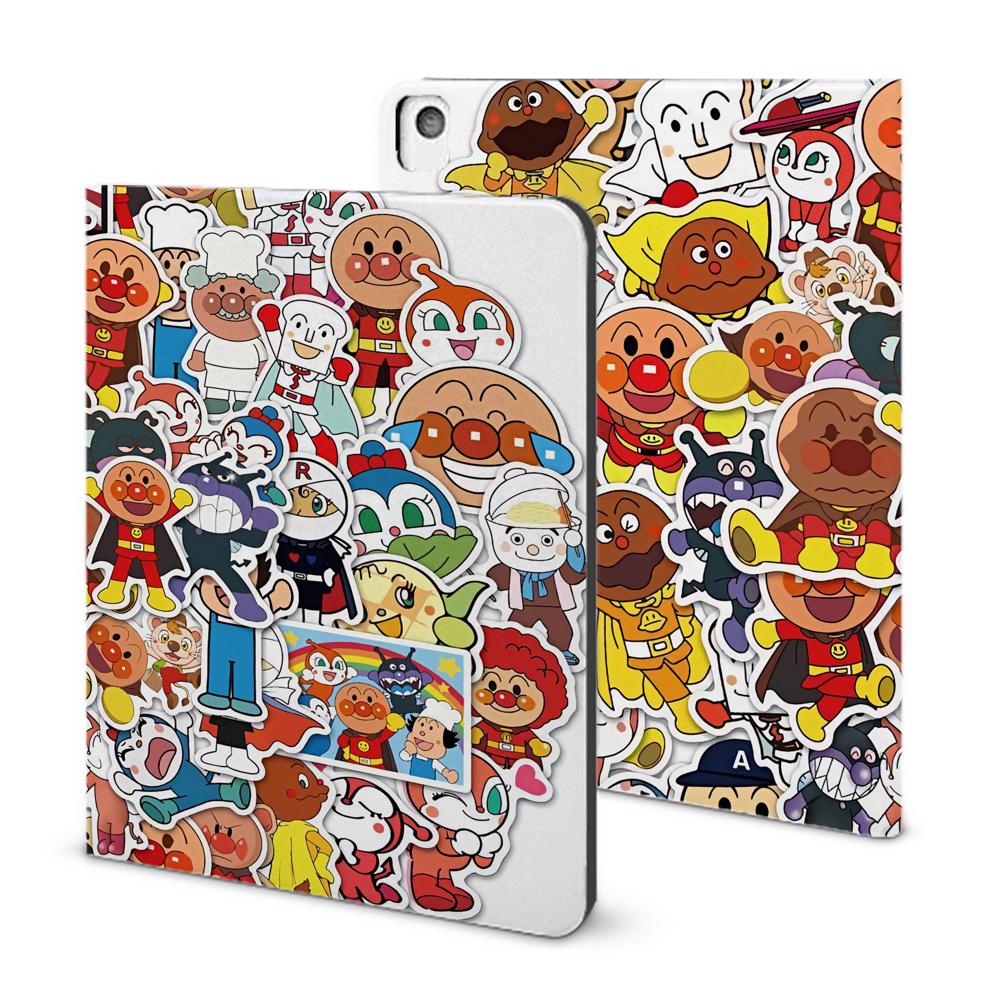 （画像用） アンパンマン Anpanman IPadケース ペンホルダー付き ブックスタイルデザイン